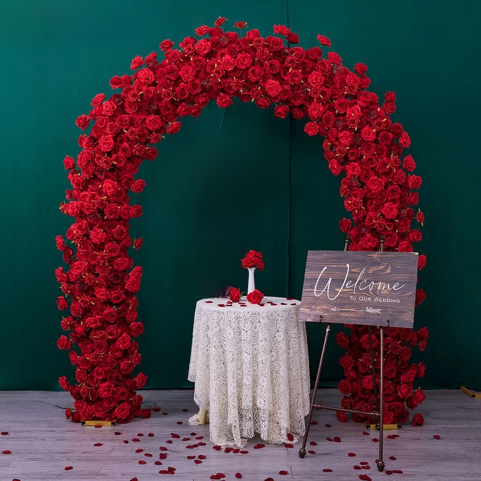 #B0025 - Red Rose Arch 8.2 ft, $295.00 Red Rose Arch 8.2 ft
