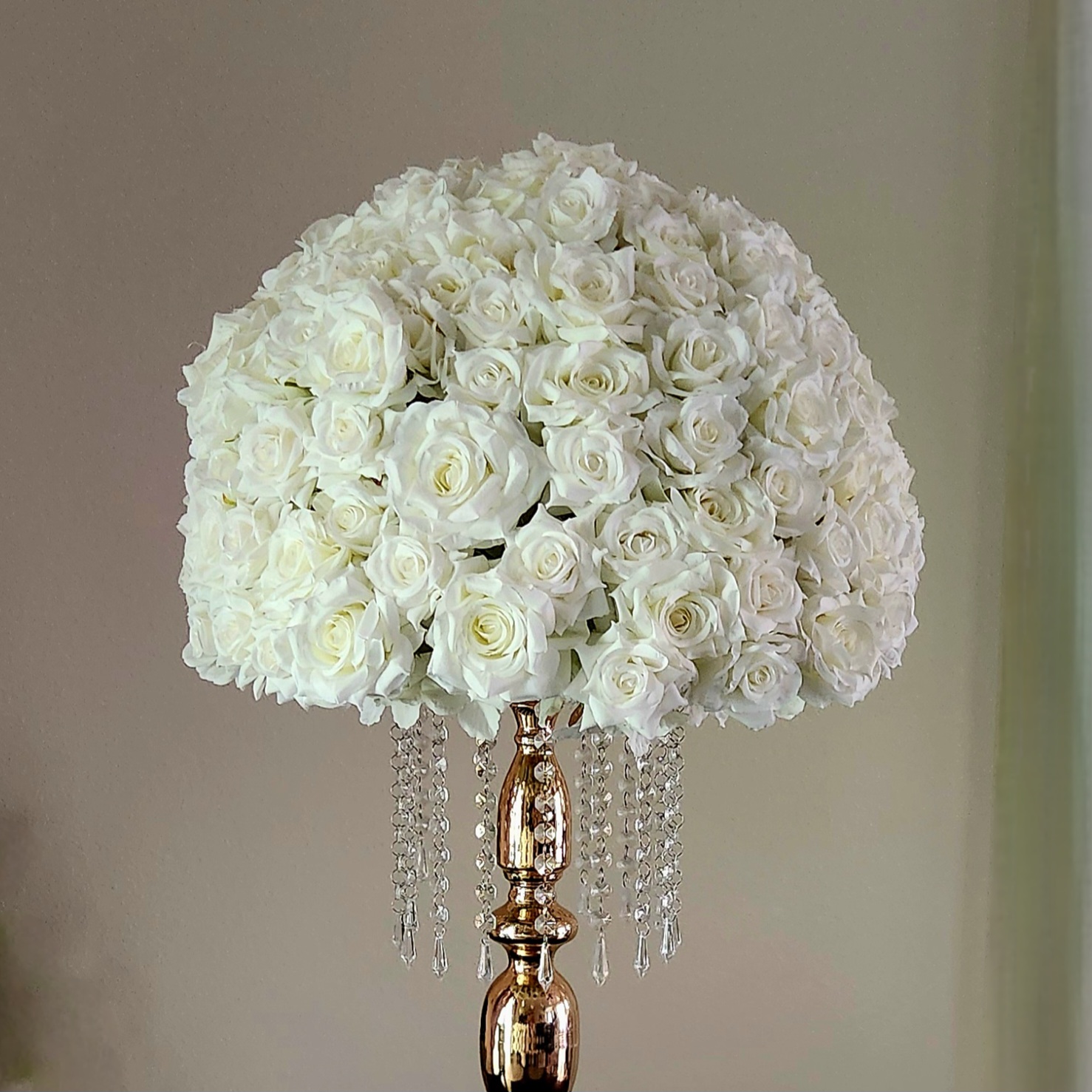 #C0006 - White Rose Flower Ball 20 inch, $35.00 White Rose Flower Ball 20 inch