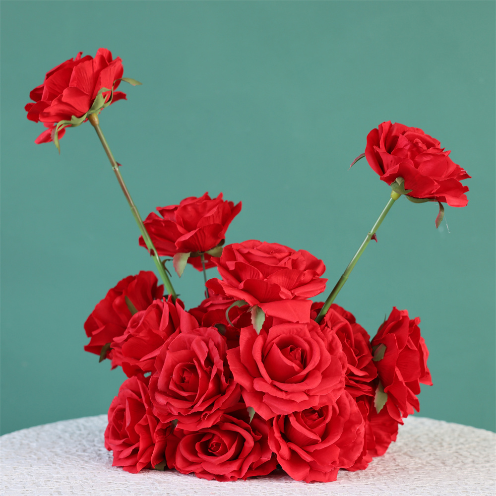 #C0128 - Red Rose Flower Ball 14", $15.00 Red Rose Flower Ball 14"