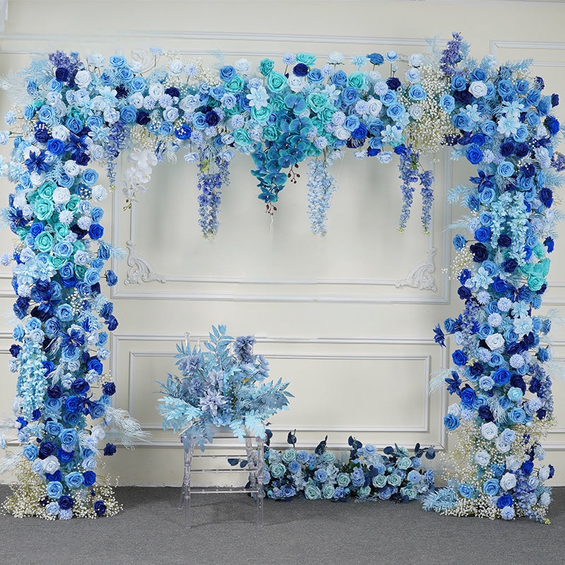 #B0013 - Blue Rose Orchid Flower Arch, $295.00 Blue Rose Orchid Flower Arch