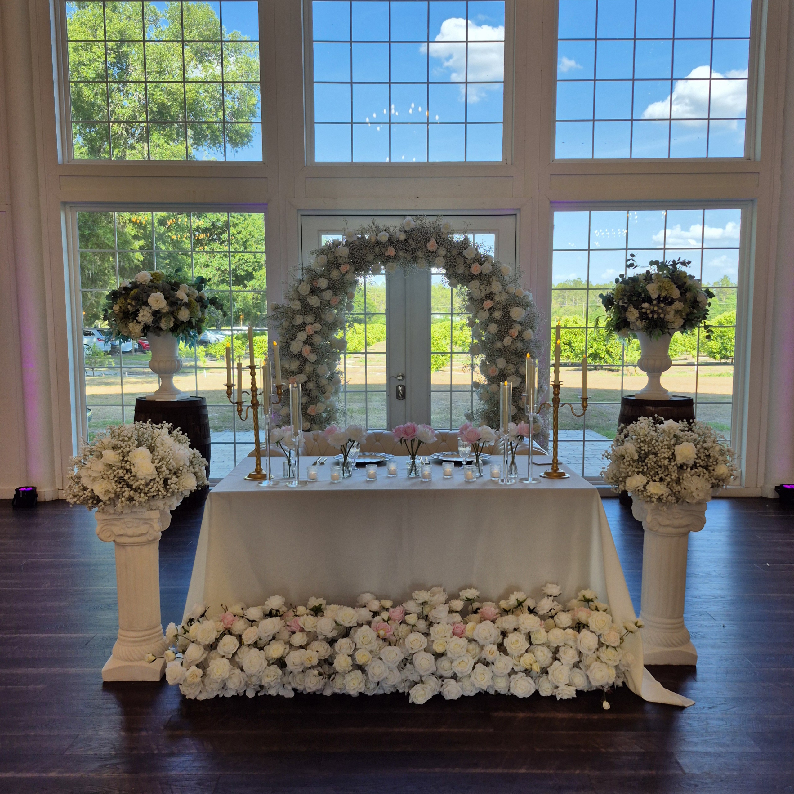 #AA0010 - Babysbreath Flower Set, $470.00 Babysbreath Flower Set