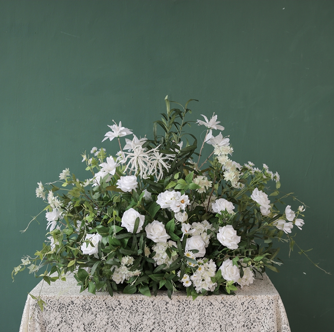 #C0087 - Wild Flowers with Greenery Centerpiece, $45.00 Wild Flowers with Greenery Centerpiece