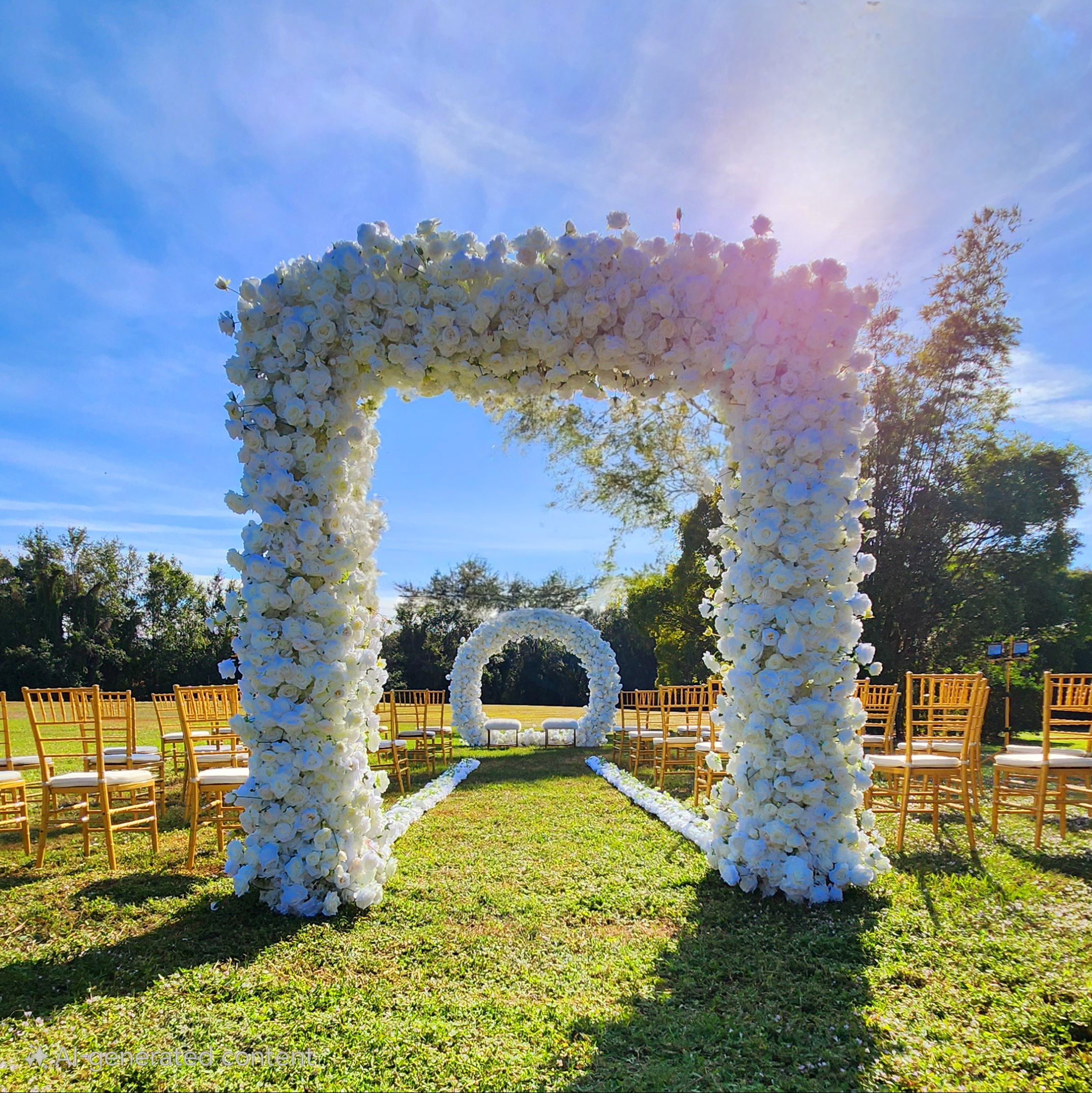 #B0038 - Double-Sided Square Arch & Round Arch, $785.00 Double-Sided Square Arch & Round Arch
