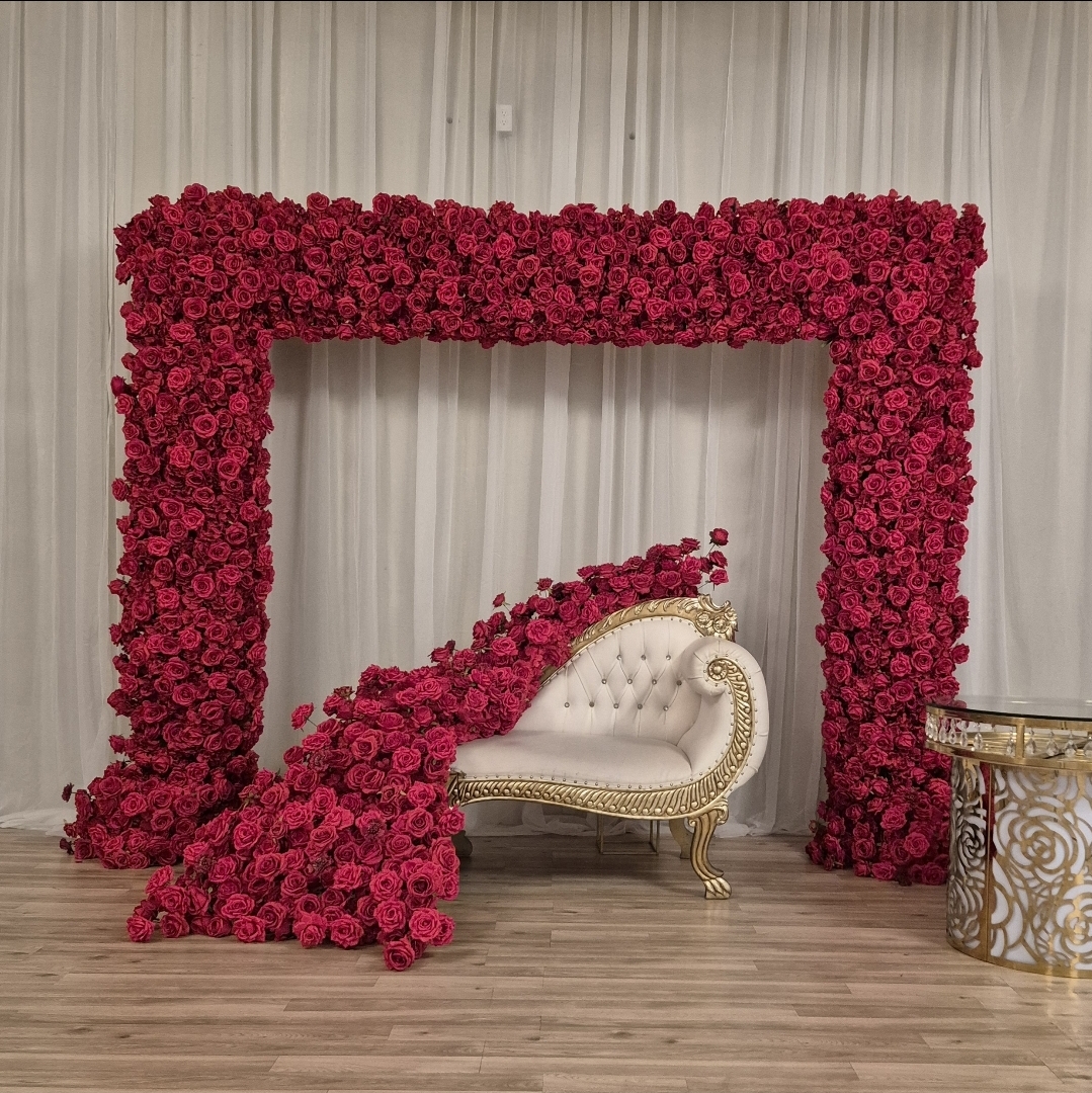 #B0058 - Luxury Red Rose Square Arch 10×8ft, $395.00 Luxury Red Rose Square Arch 10×8ft