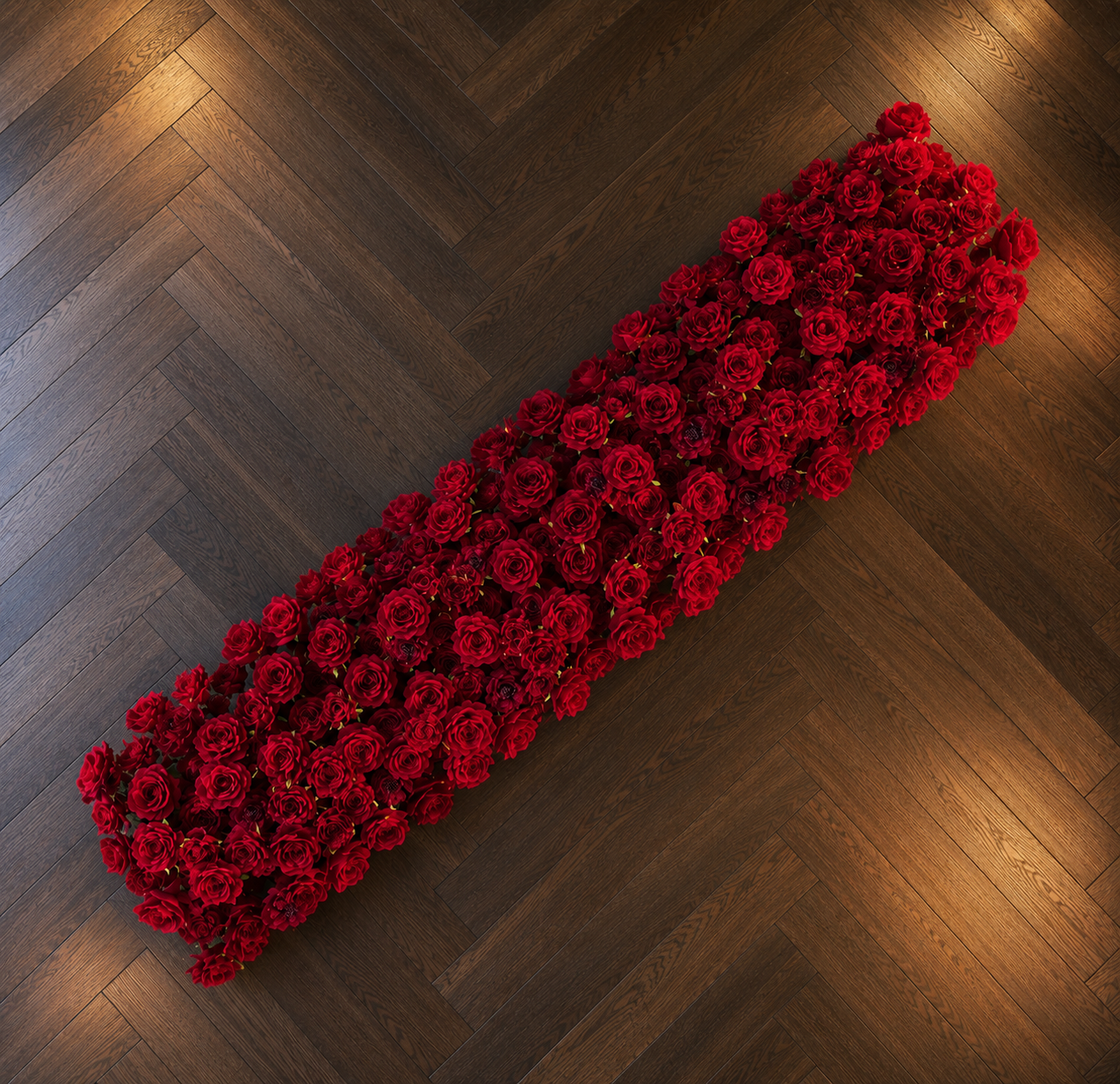 #C0011 - Red Rose Runner 6.5ft, $75.00 Red Rose Runner 6.5ft