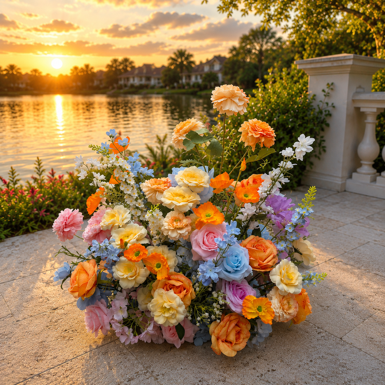 #C0161 - Spring Flowers Ball 26in, $63.00 Spring Flowers Ball 26in