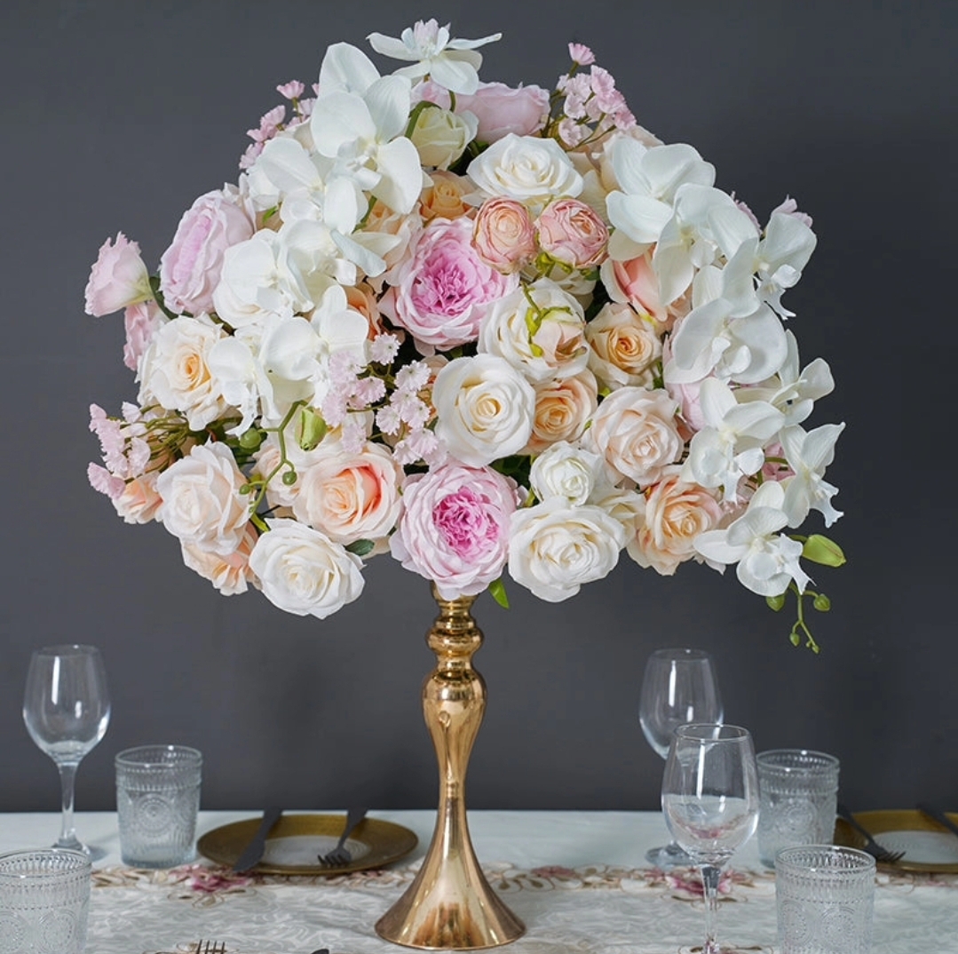 #C0027 - Luxury Pink Rose Orchid Flower Ball, $55.00 Luxury Pink Rose Orchid Flower Ball