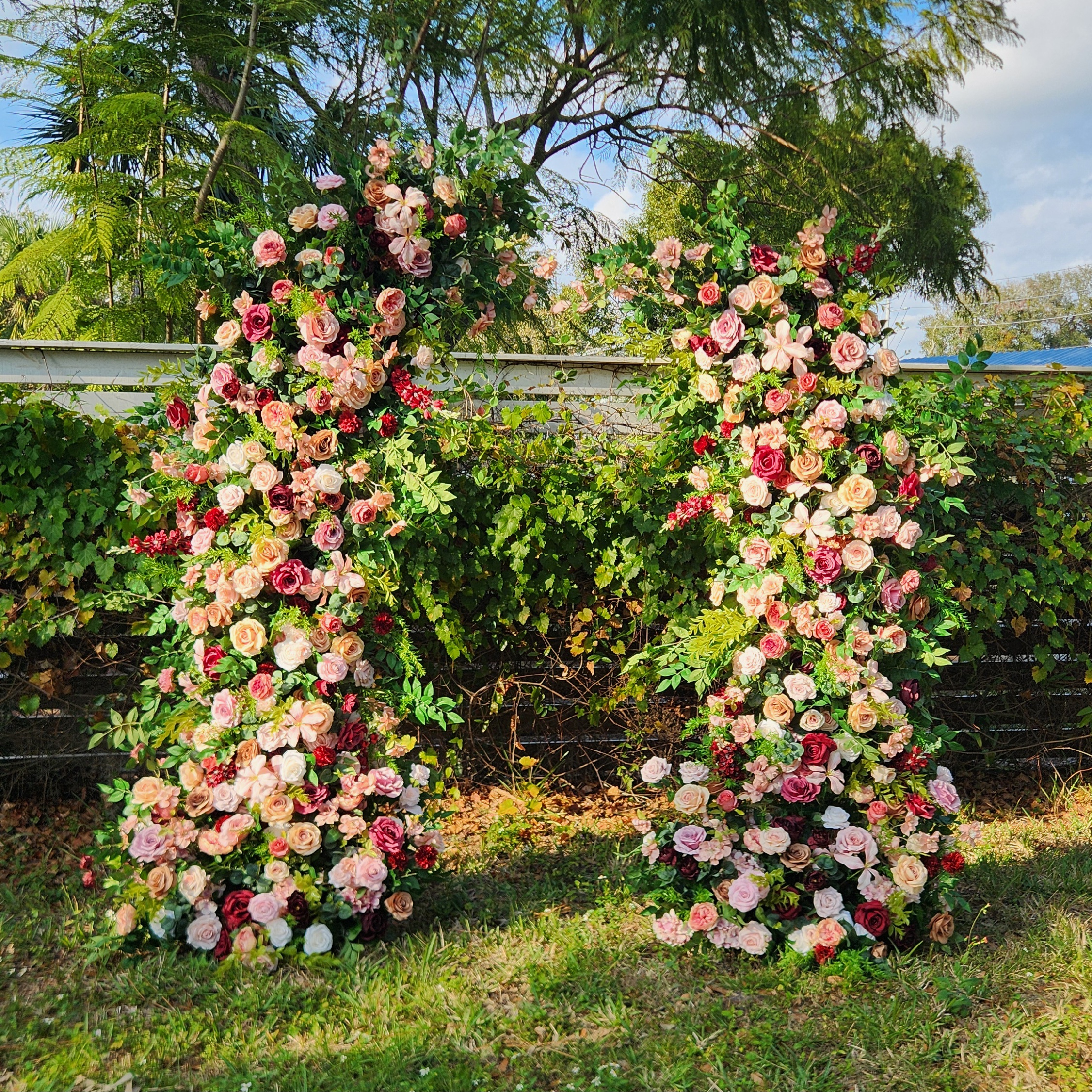 #B0041 - Deluxe Rose Double Arch, $345.00 Deluxe Rose Double Arch