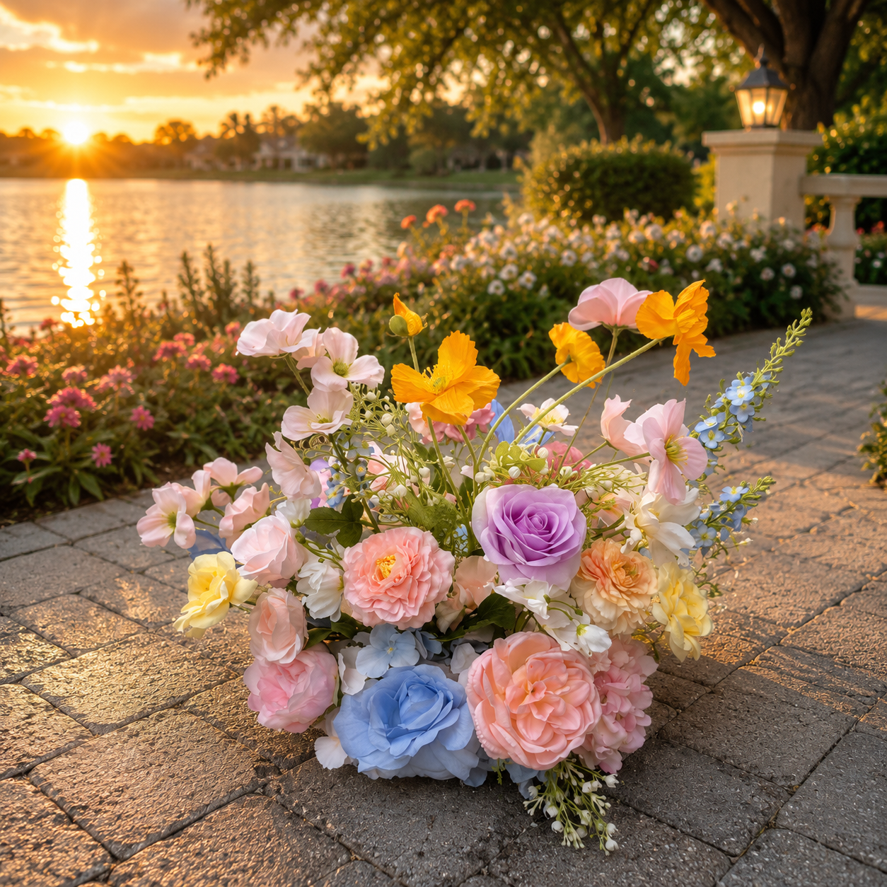 #C0162 - Spring Flowers Ball 13in, $33.00 Spring Flowers Ball 13in