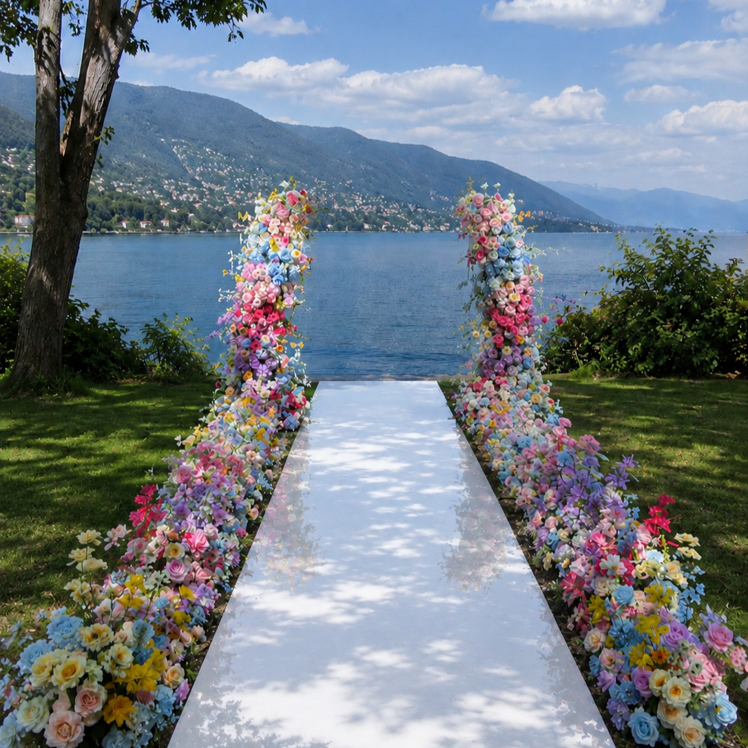 #AD0017 - Spring Flowers Ceremony Set (white aisle isn't included), $1 080.00 Spring Flowers Ceremony Set (white aisle isn't included)