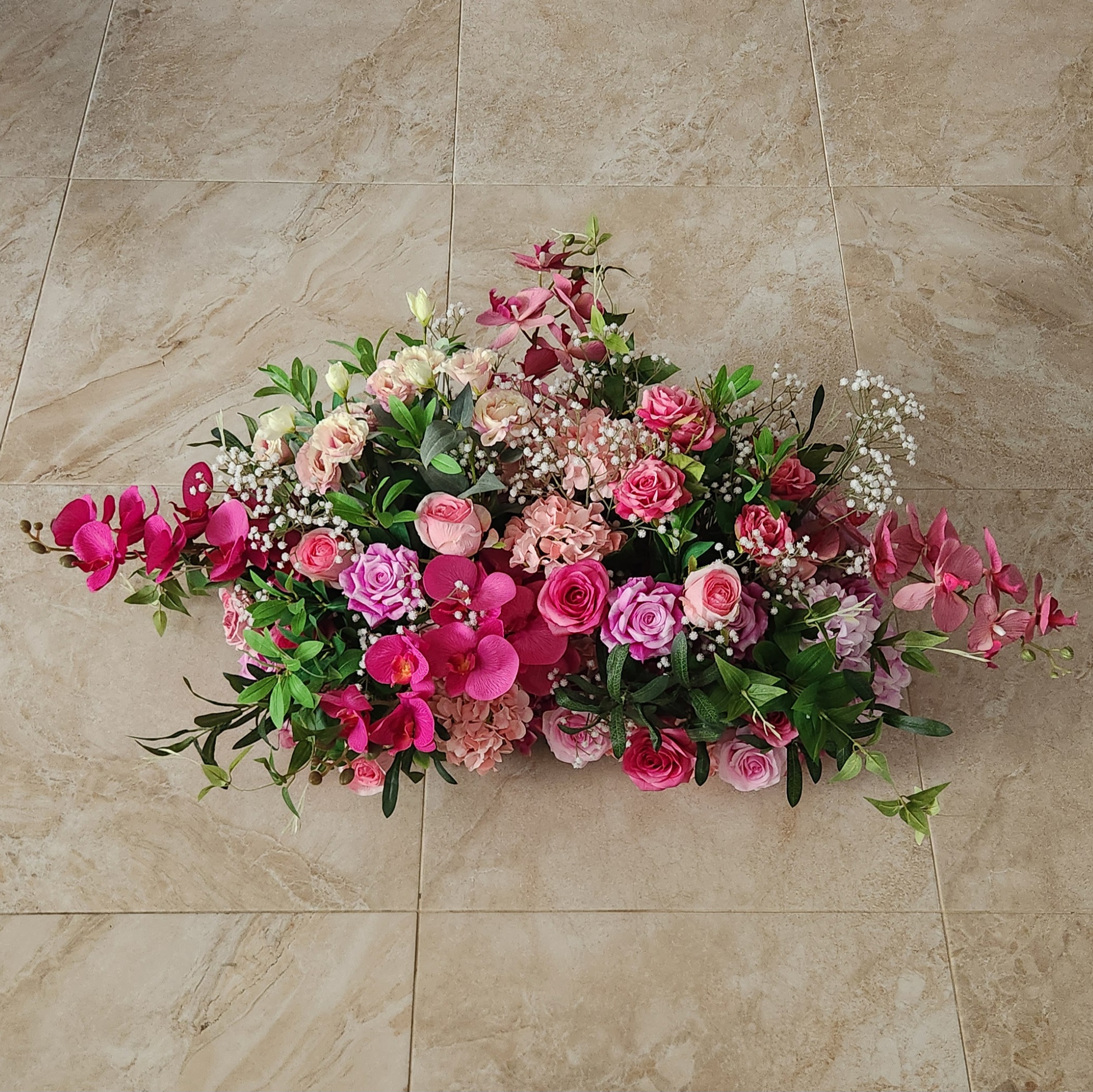 #C0041 - Luxury Purple Hot Pink Rose Orchid Flower Ball , $65.00 Luxury Purple Hot Pink Rose Orchid Flower Ball
